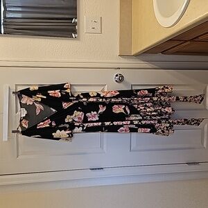 Black floral dress